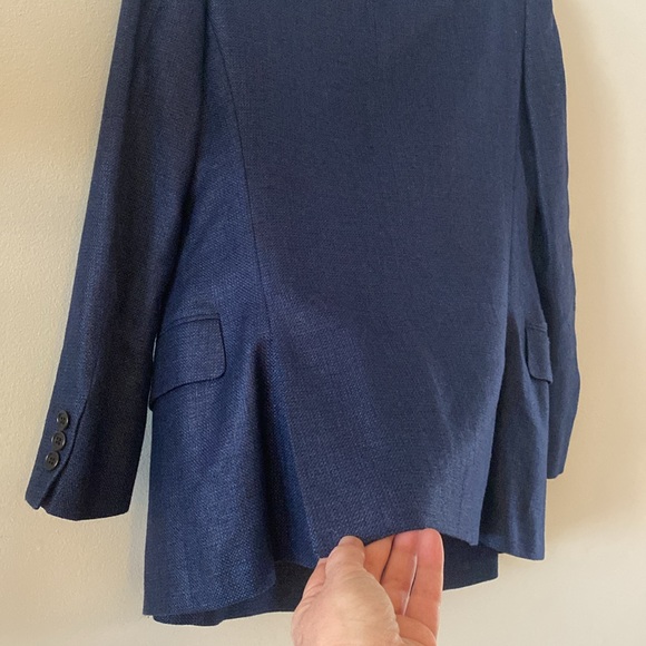 Burberrys’ Elegant Navy Blue Blazer and Skirt Set size 38 R US size 6 vintage - Picture 14 of 15